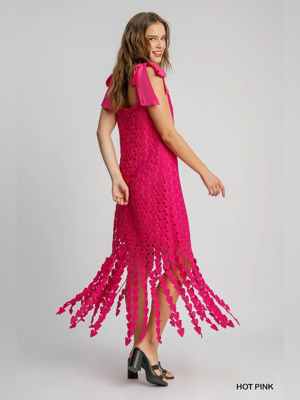 Umgee Heart Lace Maxi Dress - Picture 2 of 4